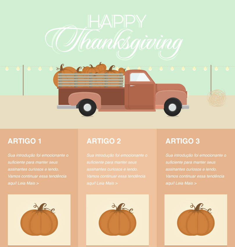 Pumpkin Truck template - Desktop